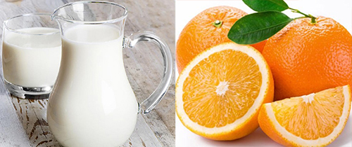 Cách tắm trắng an toàn hiệu quả với cam và sữa tươi