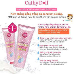 Kem chống nắng Cathy Doll Magic Cream 138ml mẫu mới 2015