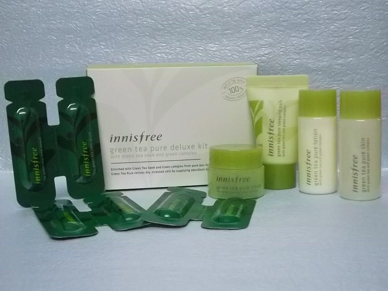 Bộ dưỡng da Innisfree Green Tea Pure Kit 2